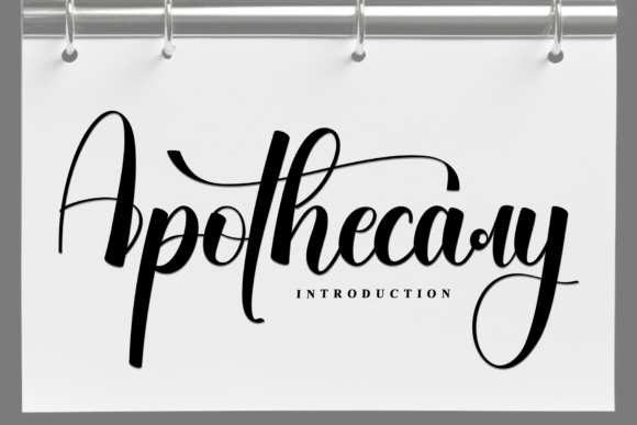 Apothecary: A Flowing Script Font for Elegant Branding
