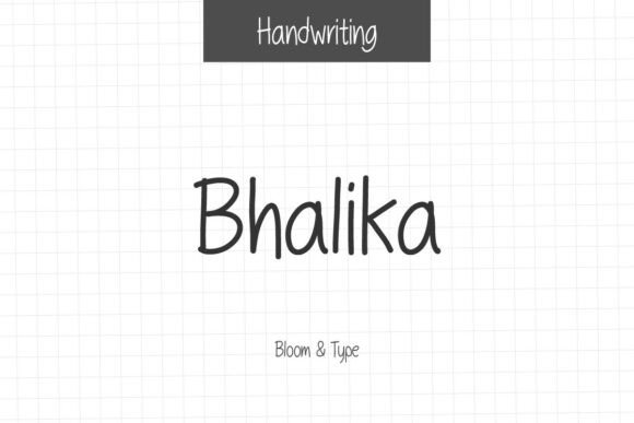 Bhalika: A Warm Handwritten Font for Thoughtful Branding