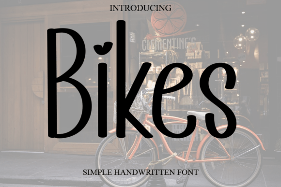 Bikes: A Handwritten Font for Editorial Warmth