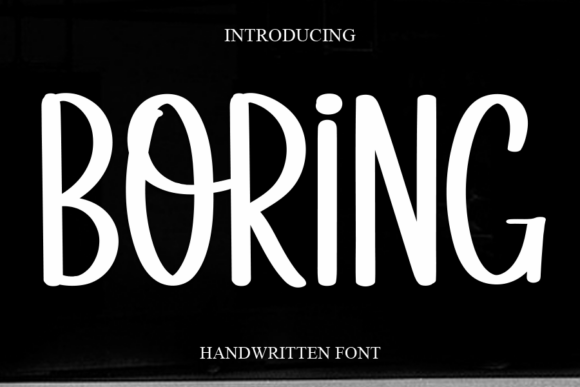 Boring: A Sweet Handwritten Font for Web Designers
