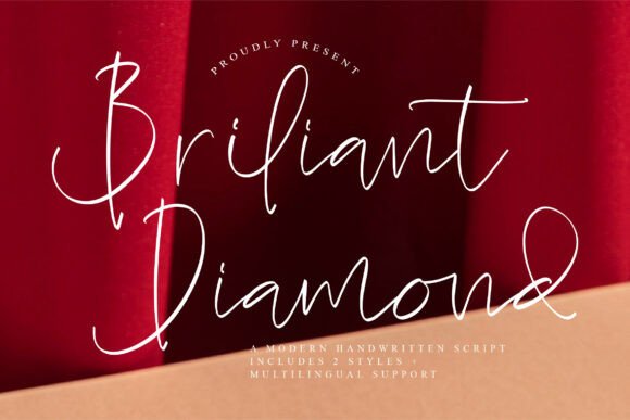 Briliant Diamond: A Modern Script Font for Editorial Design
