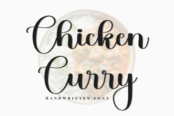Chicken Curry: A Festive Script Font for Holiday Branding