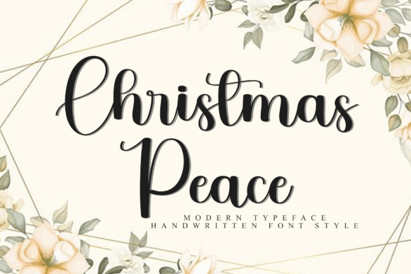 Christmas Peace: A Whimsical Script Font for Holiday Campaigns