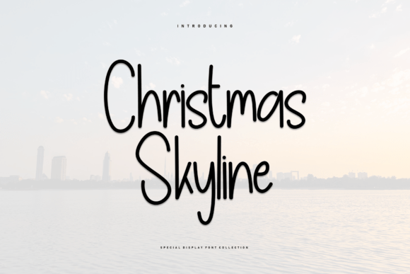 Christmas Skyline: A Relaxed Marker Font for Playful Branding