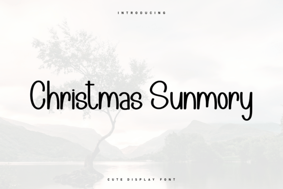 Christmas Sunmory: A Script Typeface With Real Hand-Drawn Warmth