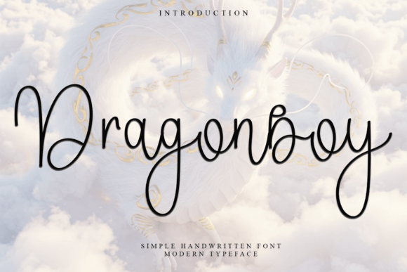 Dragonboy: A Soft Script Font with Distinctive Character