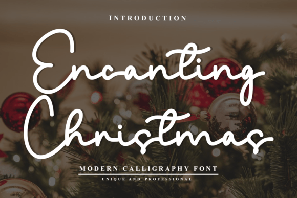 Encanting Christmas: A Festive Script Font for Holiday Campaigns