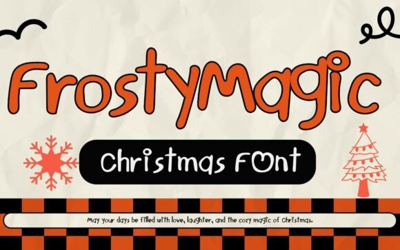 Frosty Magic Font: A Cheerful Handwritten Font for Brands