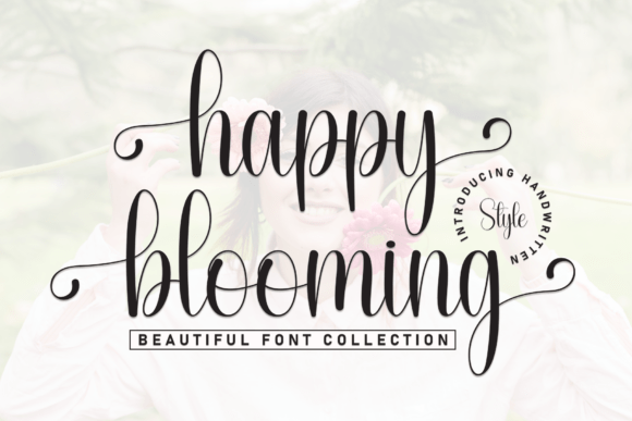 Happy Blooming: A Refined Script Font for Web Design