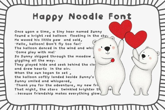 Happy Noodle: A Playful Handwritten Font for Makers