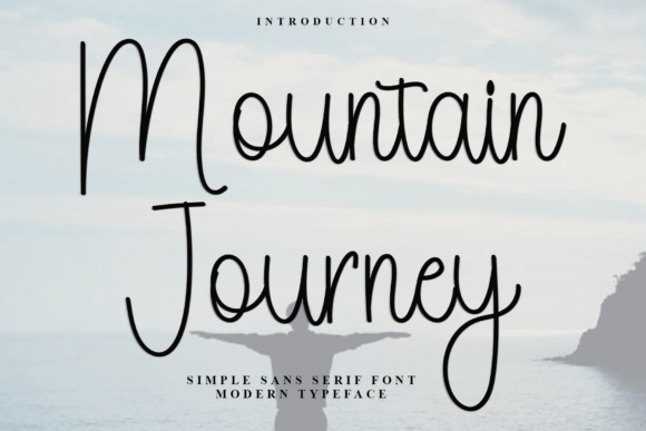 Mountain Journey: A Festive Script Font for Bloggers