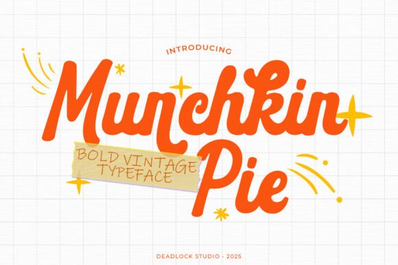 Munchkin Pie Font: Retro Charm for Small Business Branding