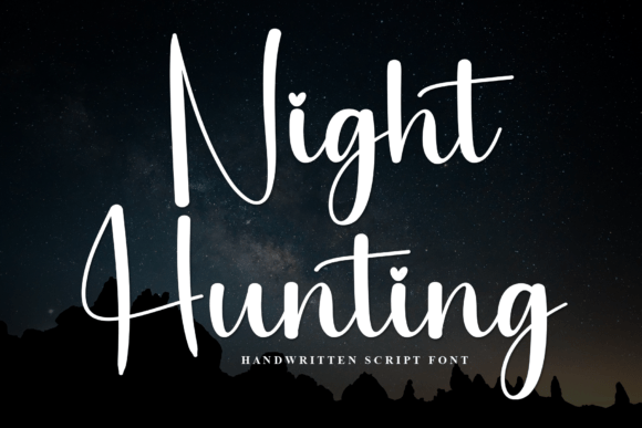 Night Hunting: A Stylish Script Font for Modern Web Design