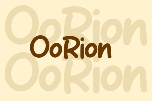 Oorion: A Modern Typeface for Handmade Product Design