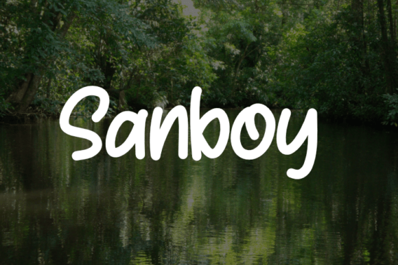 Sanboy: A Modern Script Font for Editorial Designers