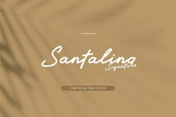 Santalina: A Fluid Monoline Font for Editorial Projects