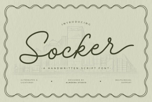 Socker Font: A Handwritten Typeface for Editorial Design