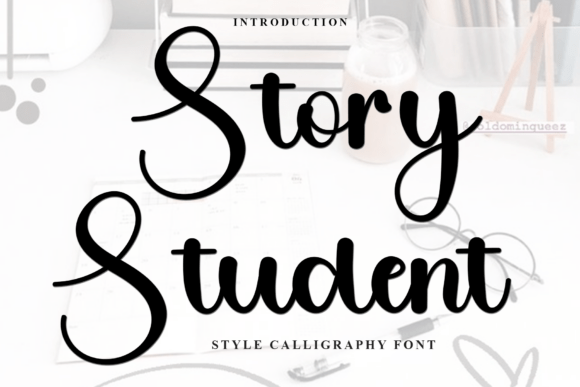 Story Student: A Festive Typeface for Handmade Product Magic