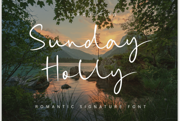 Sunday Holly: A Refined Script Font for Editorial Design