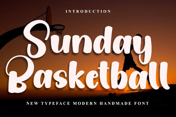 Testing Sunday Basketball as a Festive Display Font for Web