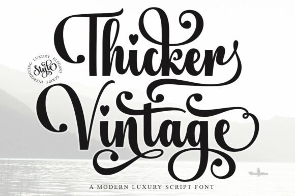 Thicker Vintage: A Typeface for Consistent Branding