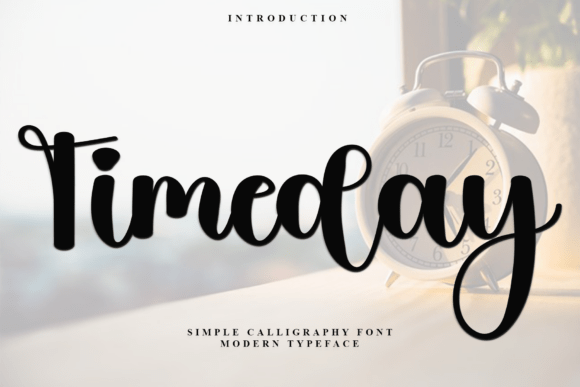 Timeday: A Merry Script Font for Holiday Publishing Projects