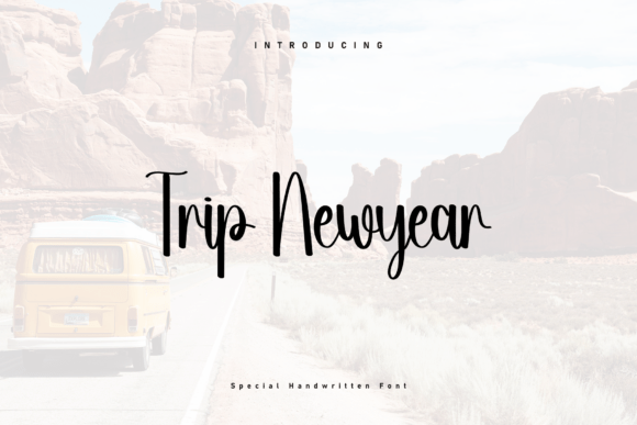 Trip Newyear: A Handwritten Marker Font for Fresh Branding