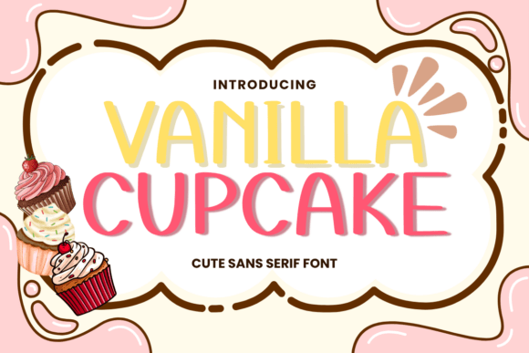 Vanilla Cupcake Font: A Handwriting Typeface for Publishing