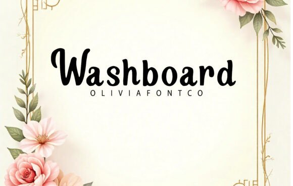 Washboard Handwritten Typeface for Warm Brand Design