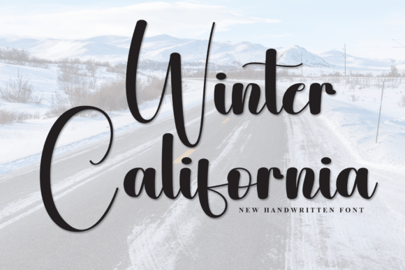 Winter California: A Stylish Script Font for Editorial Design